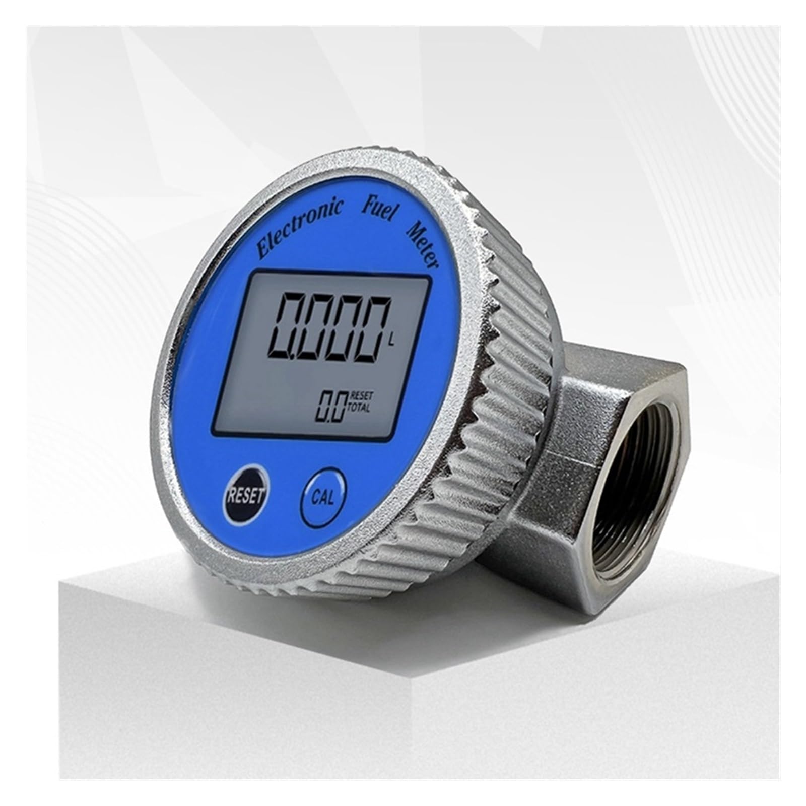Medidor de Flujo de Agua Contador de Agua Digital, Medidor De Flujo De Aceite De Metanol, Medidor De Flujo De Aceite De Metanol, LCD Digital Electrónico Electrónico De Alta Precisión De Aleación De Al