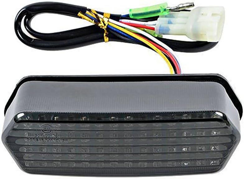 Yibid LED Integrated Tail Light Replacement for Honda Grom MSX 125 Motorcycle 2014-19, Brake Indicator Sequential Lights for MSX125/SF CBR650F CTX700 CTX700N, Smoke len with 1pcs 2-Pin Flasher Relay