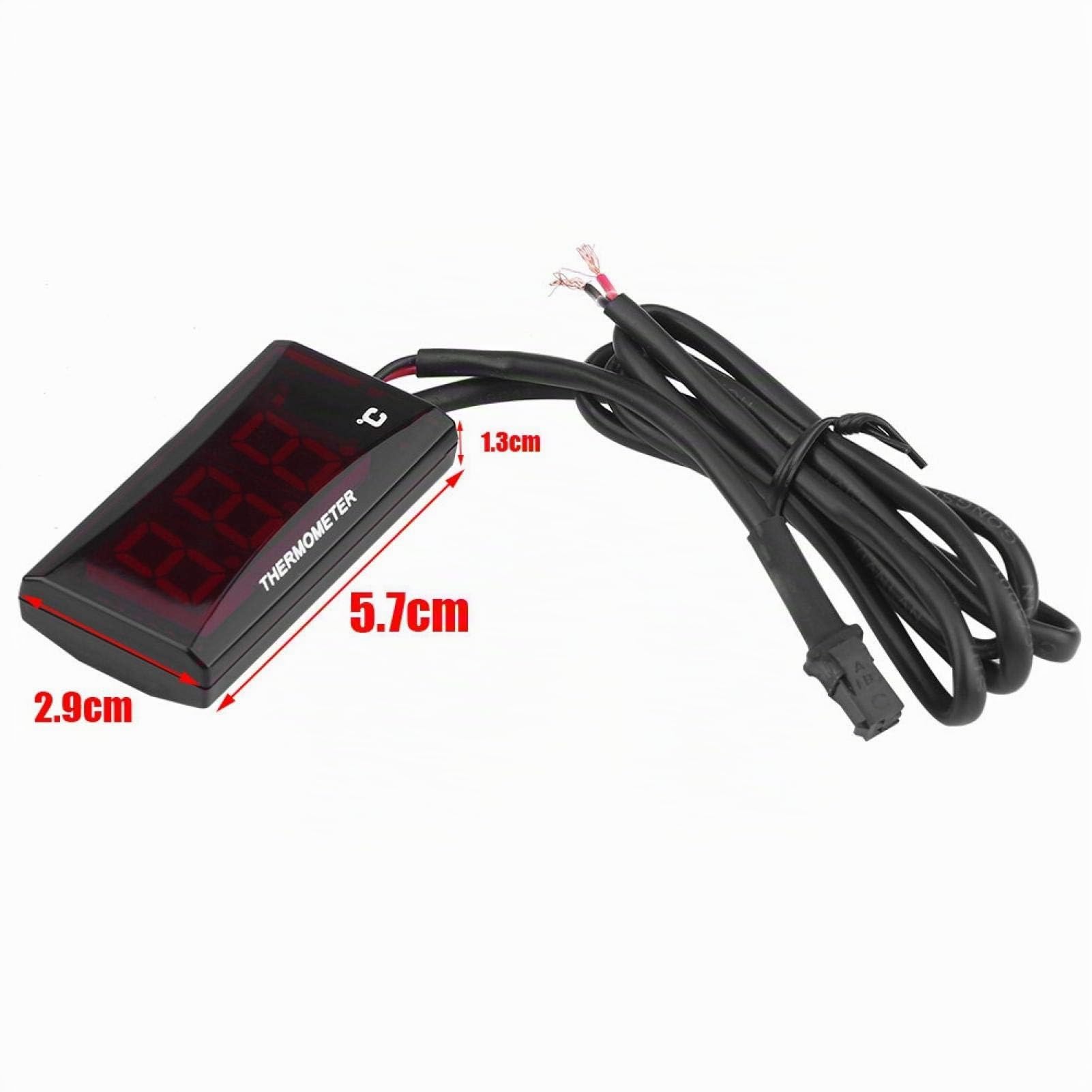 Yctze Compteur Temperature pour Compteur de Temperature Moto Thermomètre de Moto Compteur Universel de Jauge de Température de Température d'eau d'instrument de Thermomètre Numérique de Moto