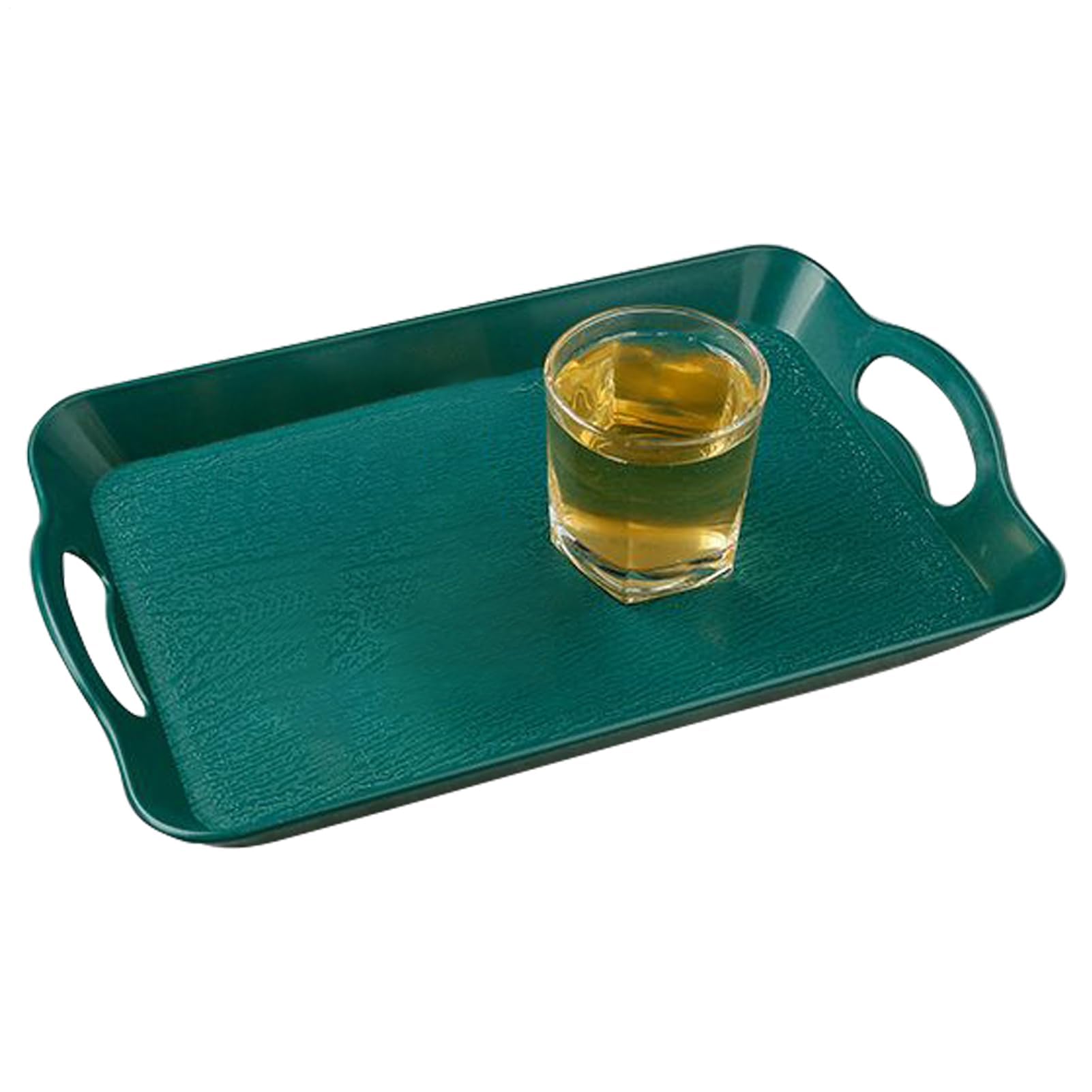 Bandeja rectangular antideslizante para servir – Plato versátil para aperitivos, postres, frutas, verduras y bebidas, perfecto para eventos al aire libre, fiestas y reuniones