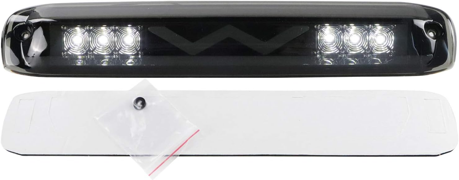 Tresound LED Third 3rd Brake Light Compatible with 1999-2007 Silverado GMC Sierra 1500 2500 3500 HD Classic, Rear Cargo Lamp High Mount Stop light Reverse Light (Smoke)