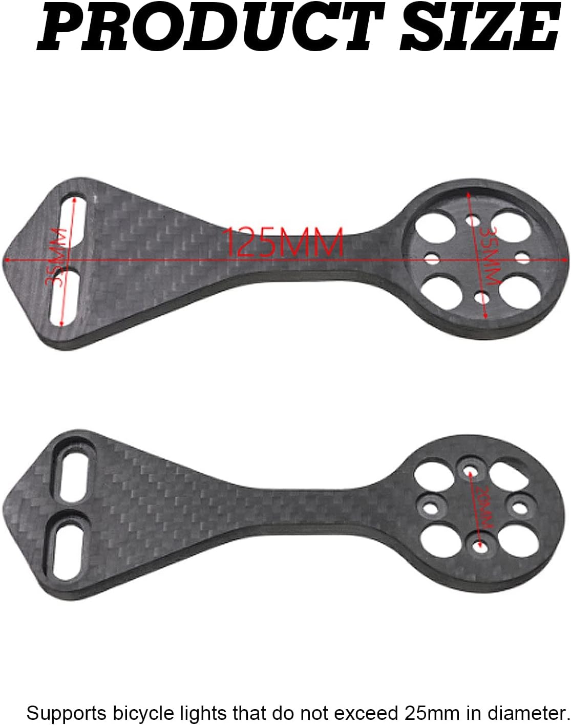 x xotic tech Computer Mount Compatible with Pinarello Dogma F & F12 Most Talon Ultra Handle Bar (Carbon Fiber)