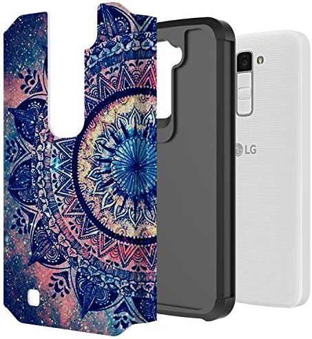 Kaesar Case Compatible With LG K10 / Premier LTE, Premium Dustproof Shockproof Drop Resistance Rugged Hybrid Dual Layer Armor Protective Case Cover - Mandala