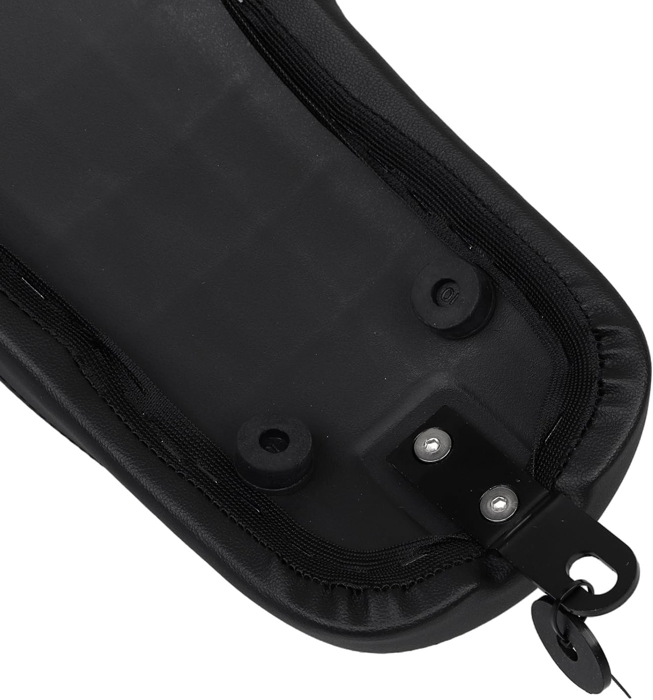 Synthetic Leather Red Stitching Driver & Passenger Two-up Seat Fit for Harley Street Glide FLHX 2006-2007, Road King FLHR 1997-2007