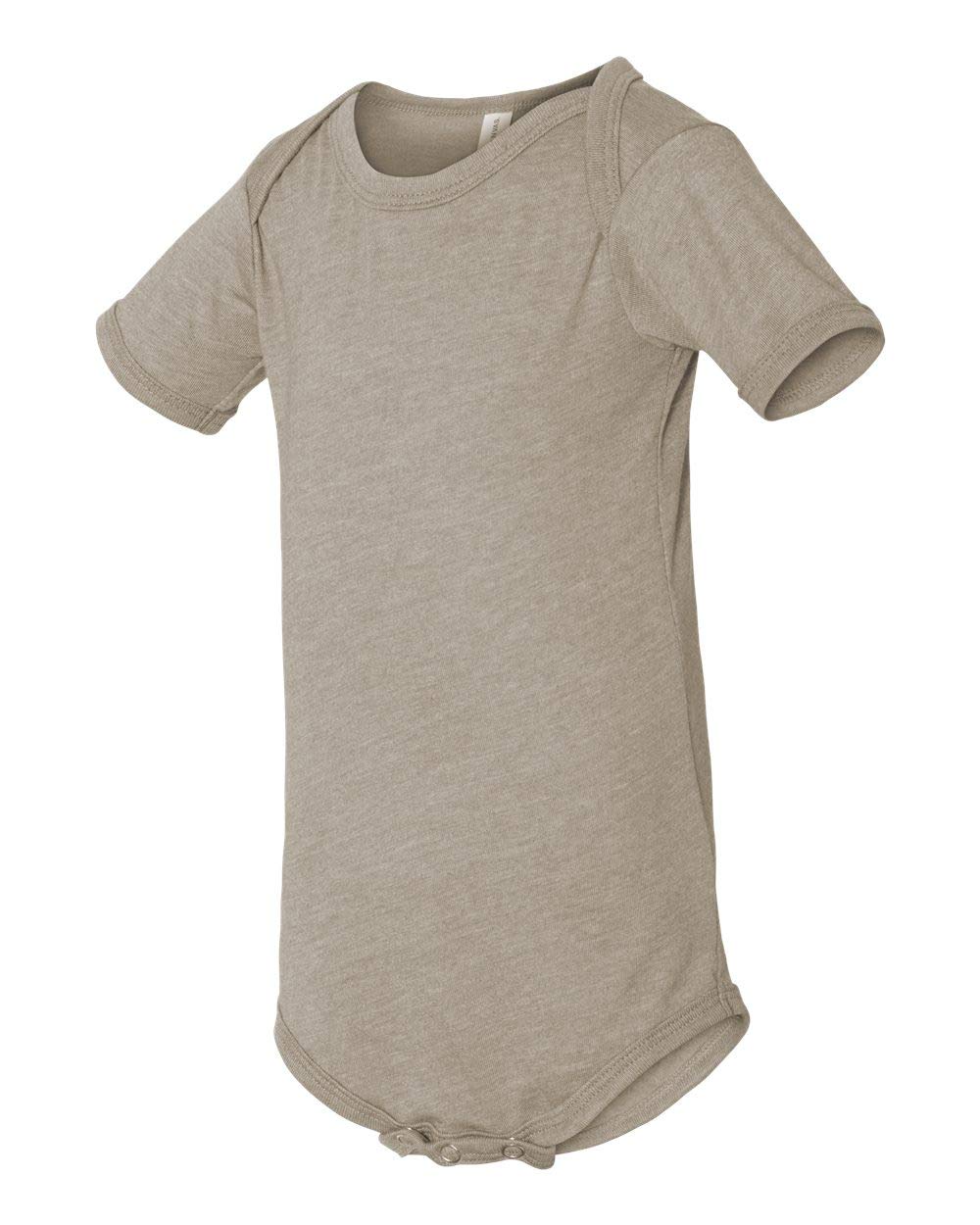 Bella Canvas Infant Jersey Short-Sleeve One-Piece 18-24MOS Heather Stone