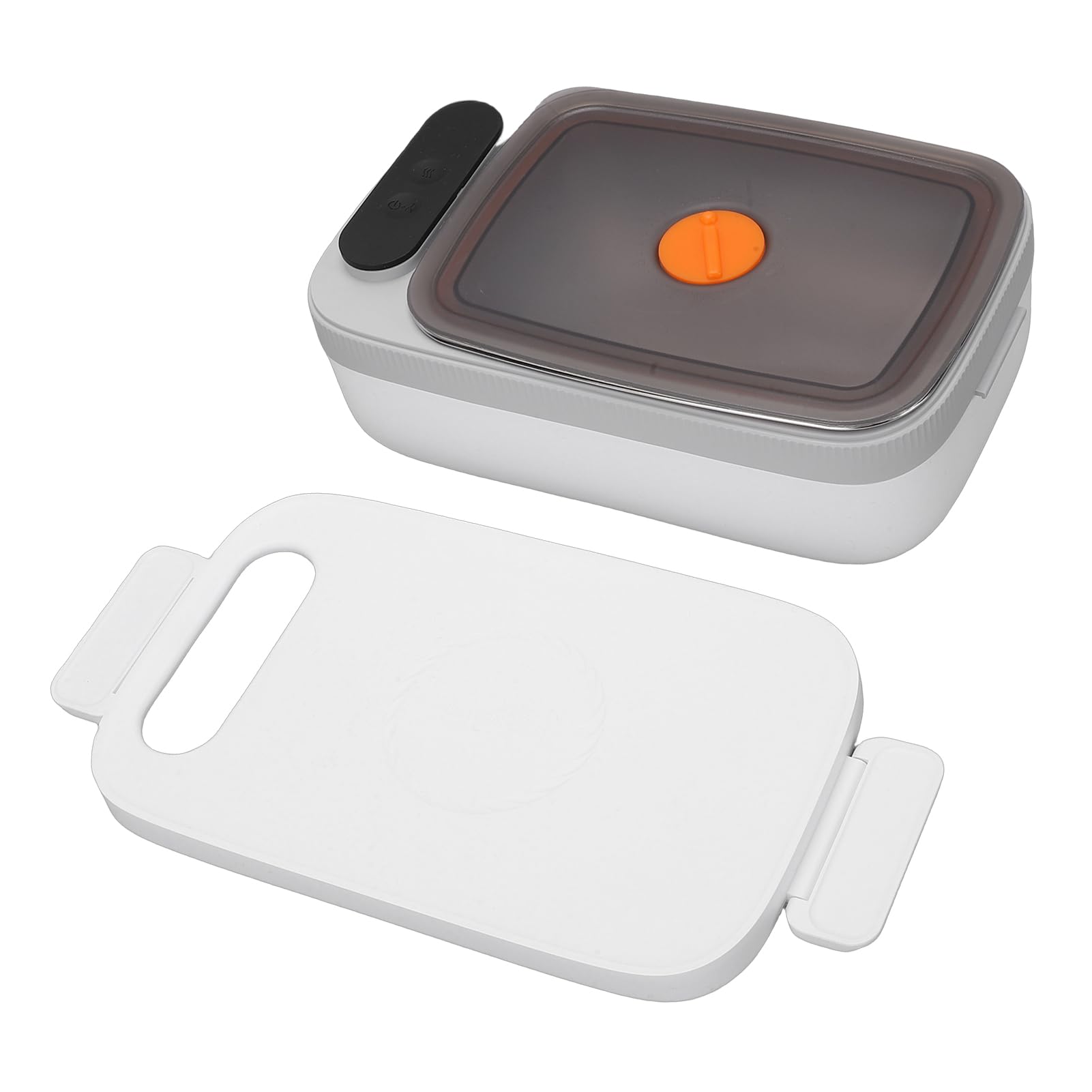 Lunch Box Elettrico, Batteria Ricaricabile USB 1000ML 14000mAh 7 Livelli di Riscaldamento Lunch Box Riscaldato, Scaldavivande in Acciaio Inossidabile con Coperchio Sigillato per Studenti in