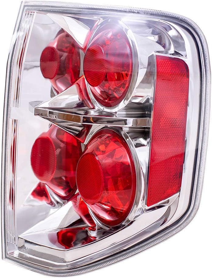 Brock Replacement Taillights Tail Lamps Driver and Passenger Compatible with 06-08 Pilot SUV 33551-S9V-A11 33501-S9V-A11