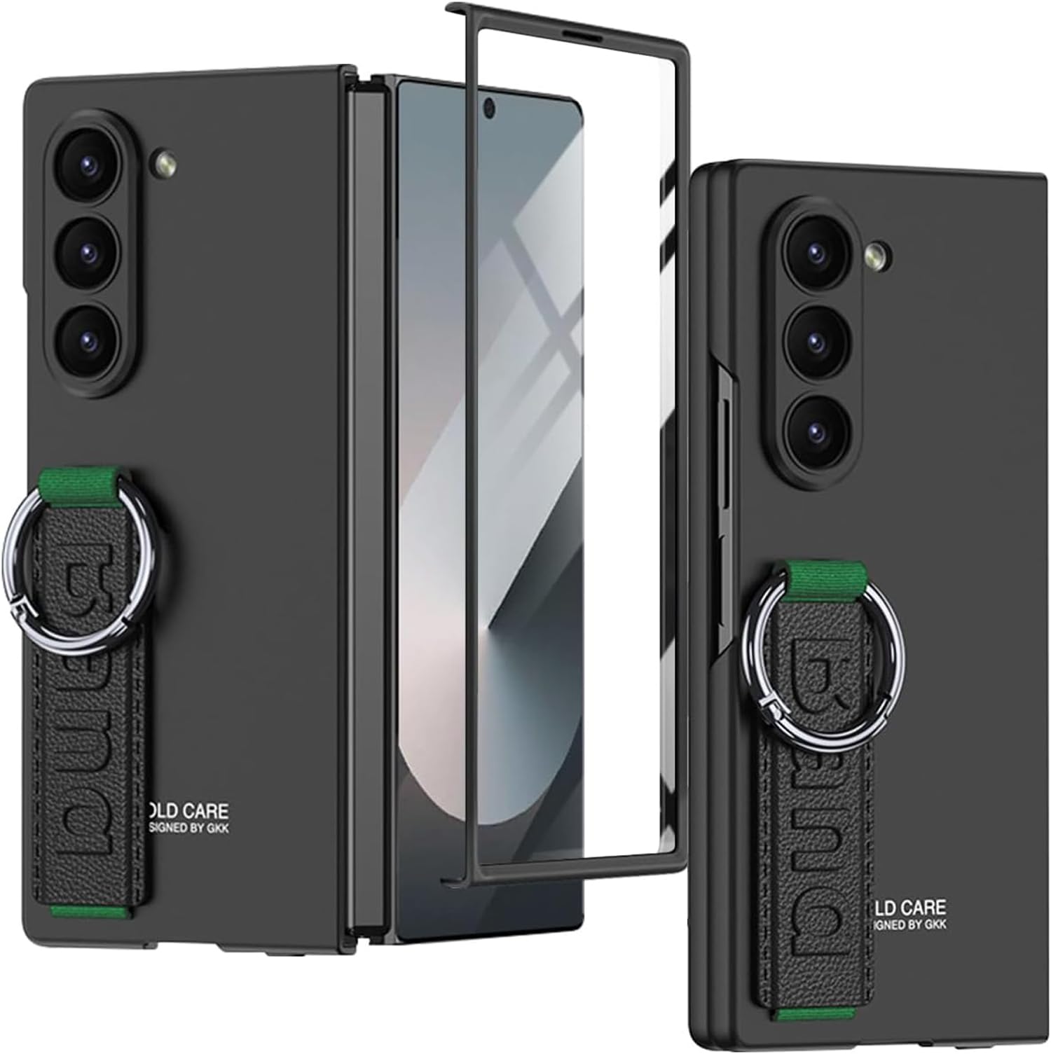 Kapa Shockproof Protective Band Back Cover for Z Fold 6 | Wrist Strap Case Full Body Case (Black) (B0D9QT16FD) Amazon Price History, Amazon Price Tracker