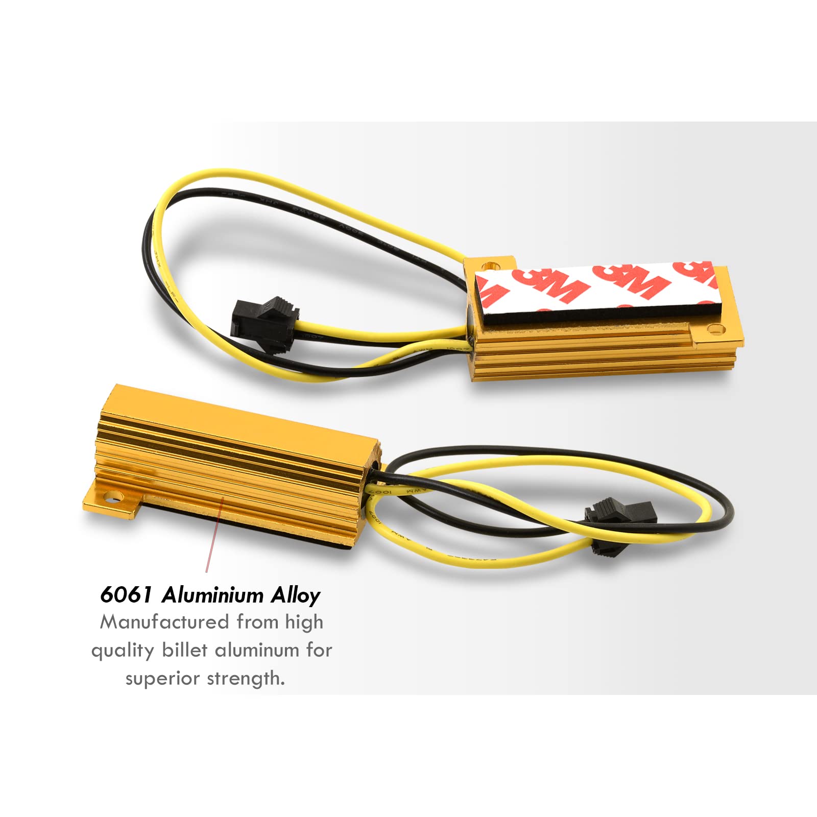 AJP Distributors (PAIR) 50W 8ohm Hyper Flashing Turn Signal Blinking Flickering Cancel Bulb Error Code Load Resistor Decoder Fix Compatible/Replacement For AJP Distributors LED Tail Lights Lamps Only