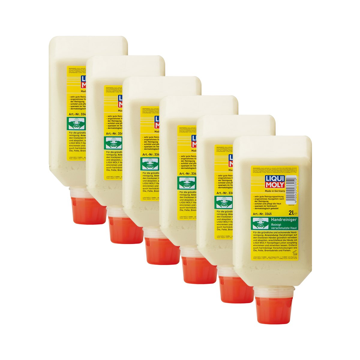 6x LIQUI MOLY 3345 Handwaschpaste Handreiniger 2L