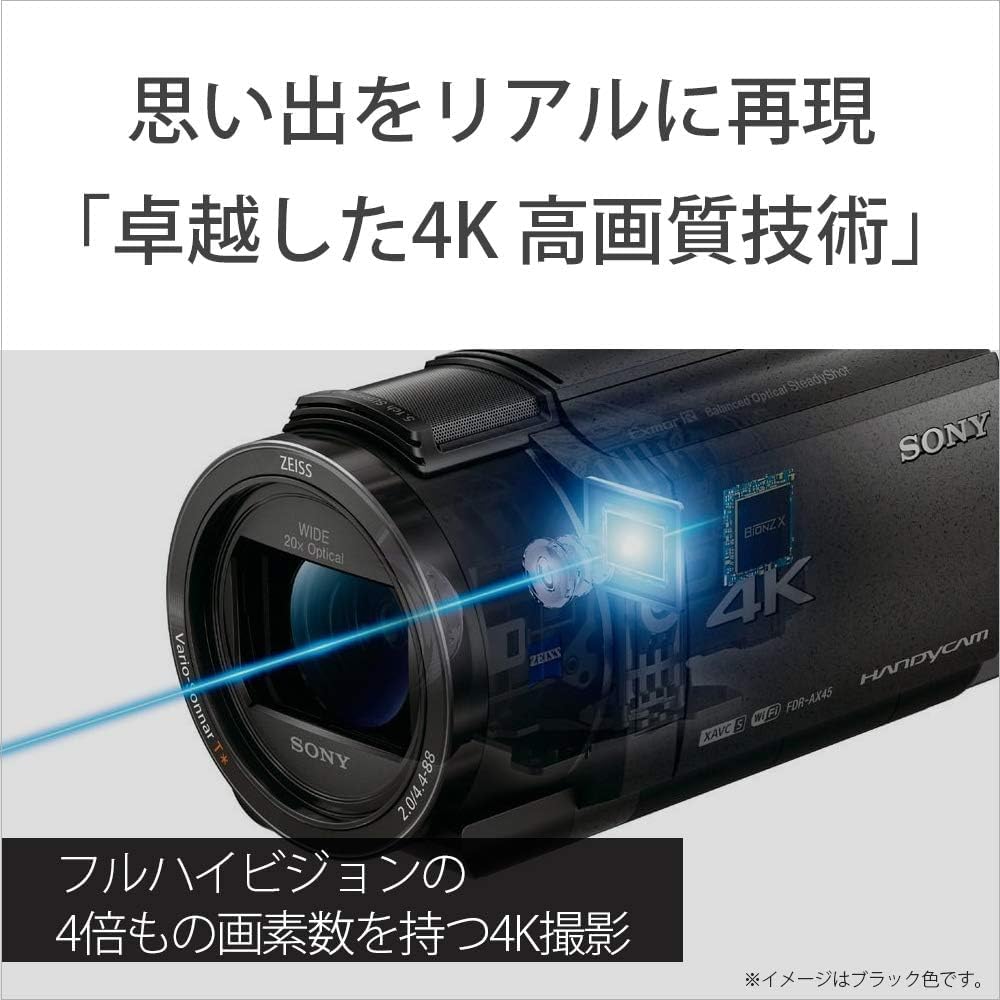 Sony 4K Handycam Camcorder FDR-AX45 2018 Model Black India | Ubuy