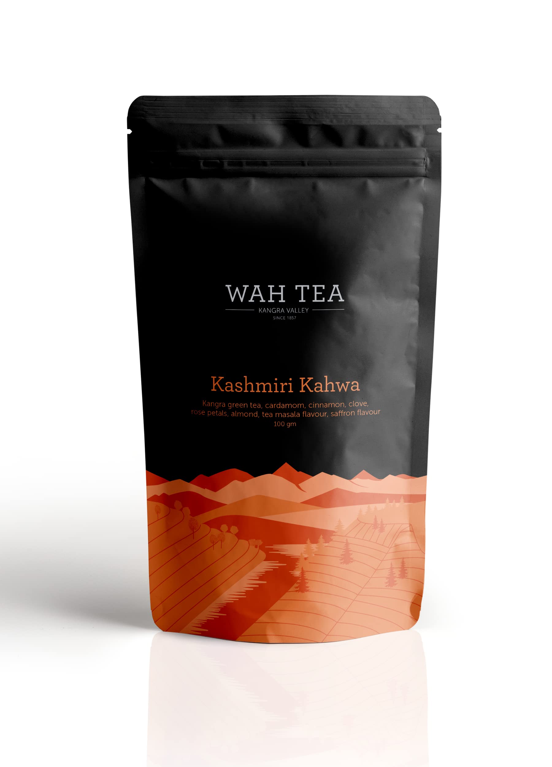 Wah Tea Kashmiri Kahwa Green Tea Leaves | Zero Calories | Hand-Plucked Leaf | 100% Natural Anti-Oxidants | Weedicide & Pesticide Free | De-Stress & Relax | Aroma of Kangra Valley | 100g (B09YMKMCYH) Amazon Price History, Amazon Price Tracker