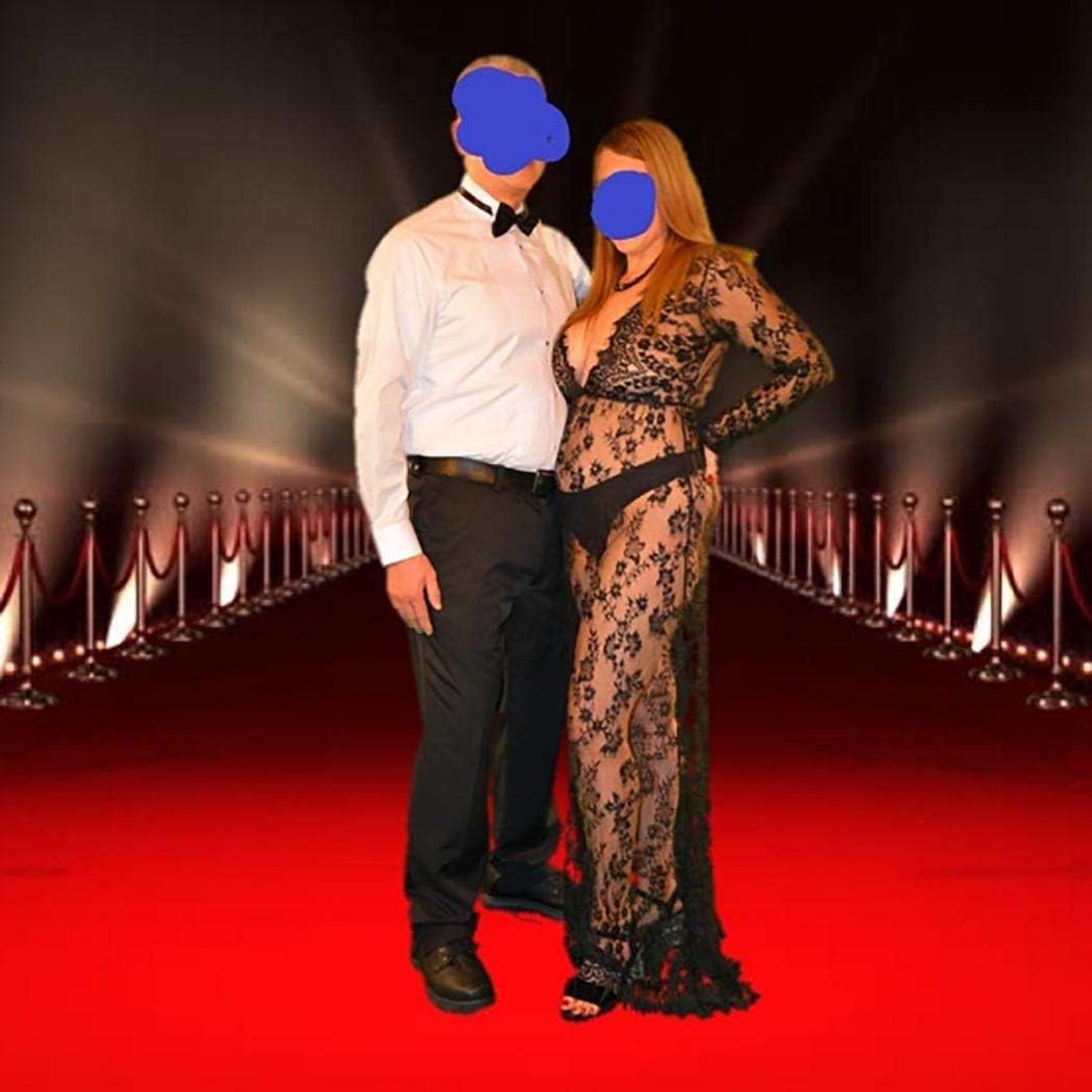 COSYOU Maternity Dress for Photoshoot Sheer Lace Dresses for Maternity Photography Costume Party Milk Bath Dress - Image 6