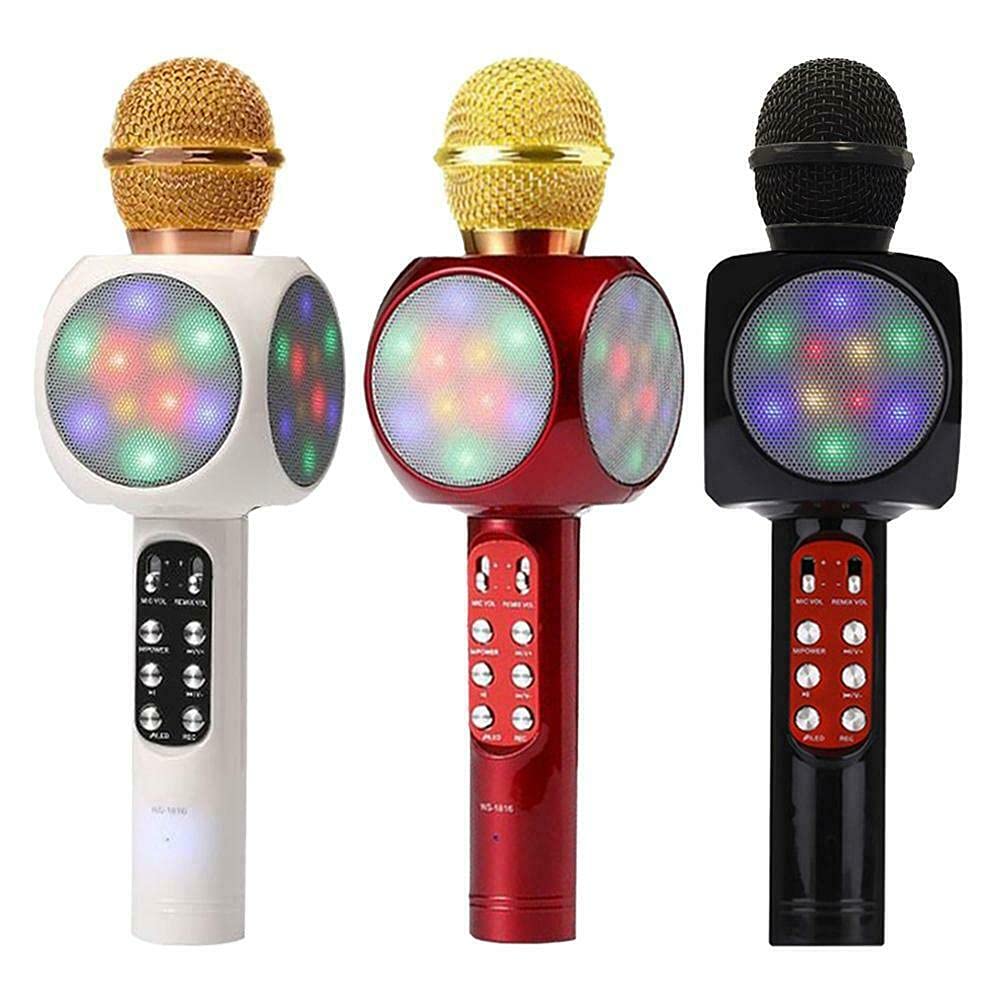 OUD Karaoke Mic Handheld Wireless Microphone Mic with Audio Recording & Magic Voice Changer Bluetooth Speaker & Karaoke Feature for All Smartphones & Tablets