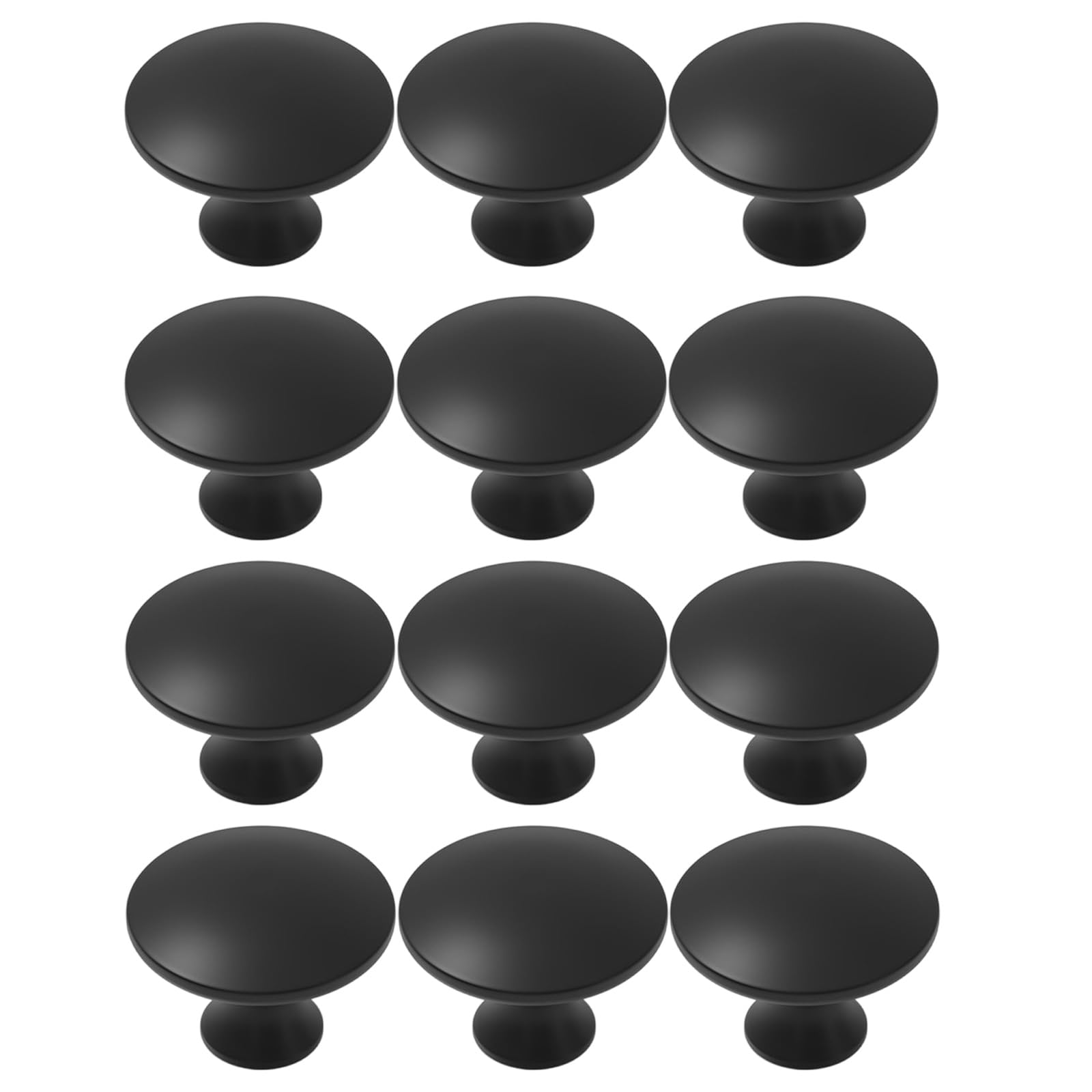 Nucelit 608 Black Of 12 Multipurpose Sturdy Aluminum Alloy Single Hole Handle For Residential And Commercial Furniture Hardware Furniture Handle
