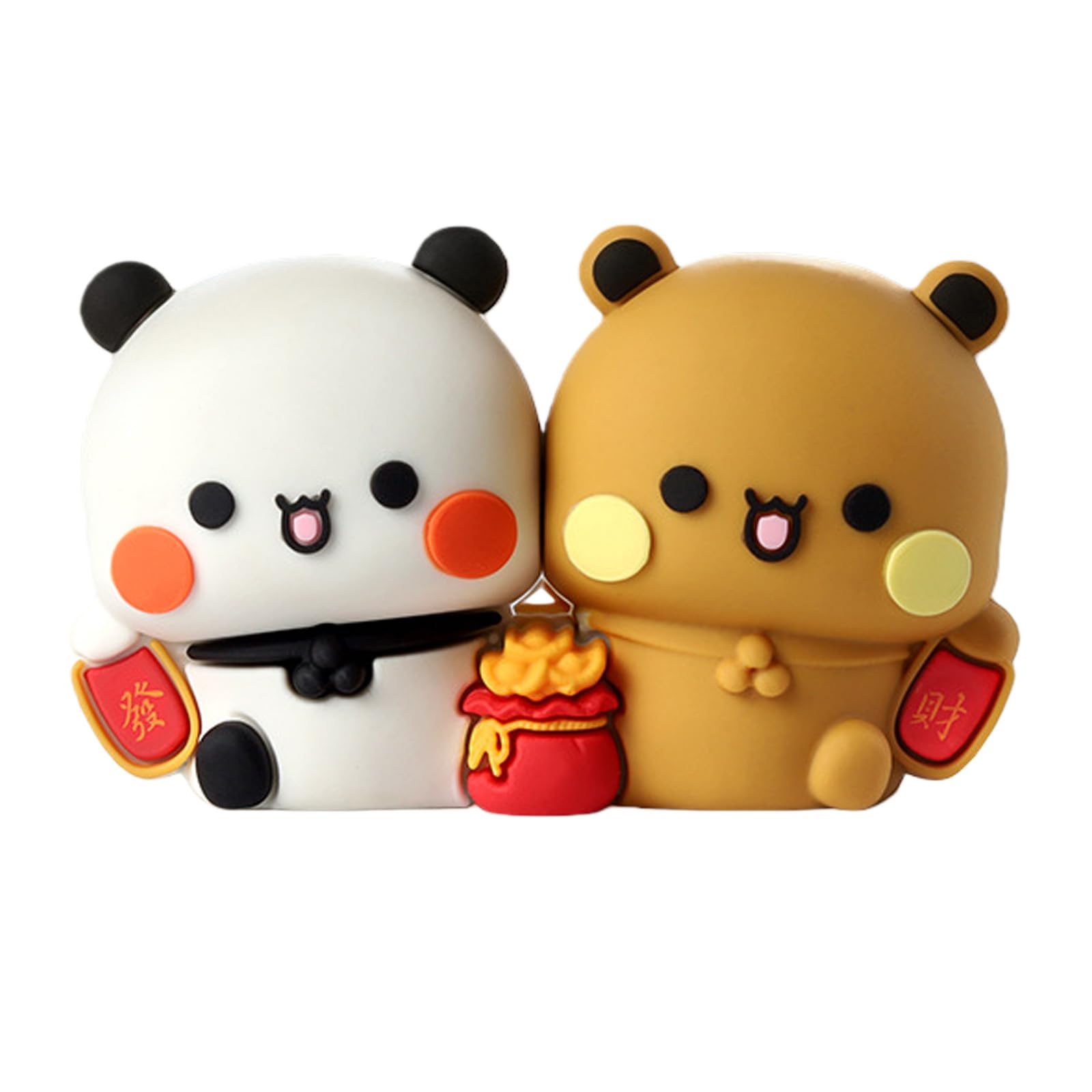 Hsioluted Whimsical PVC Car Decorations Set Pvc Car Accessories Ornaments for Dashboard Auto Interior Decoration & Customization Interior Figurines Set