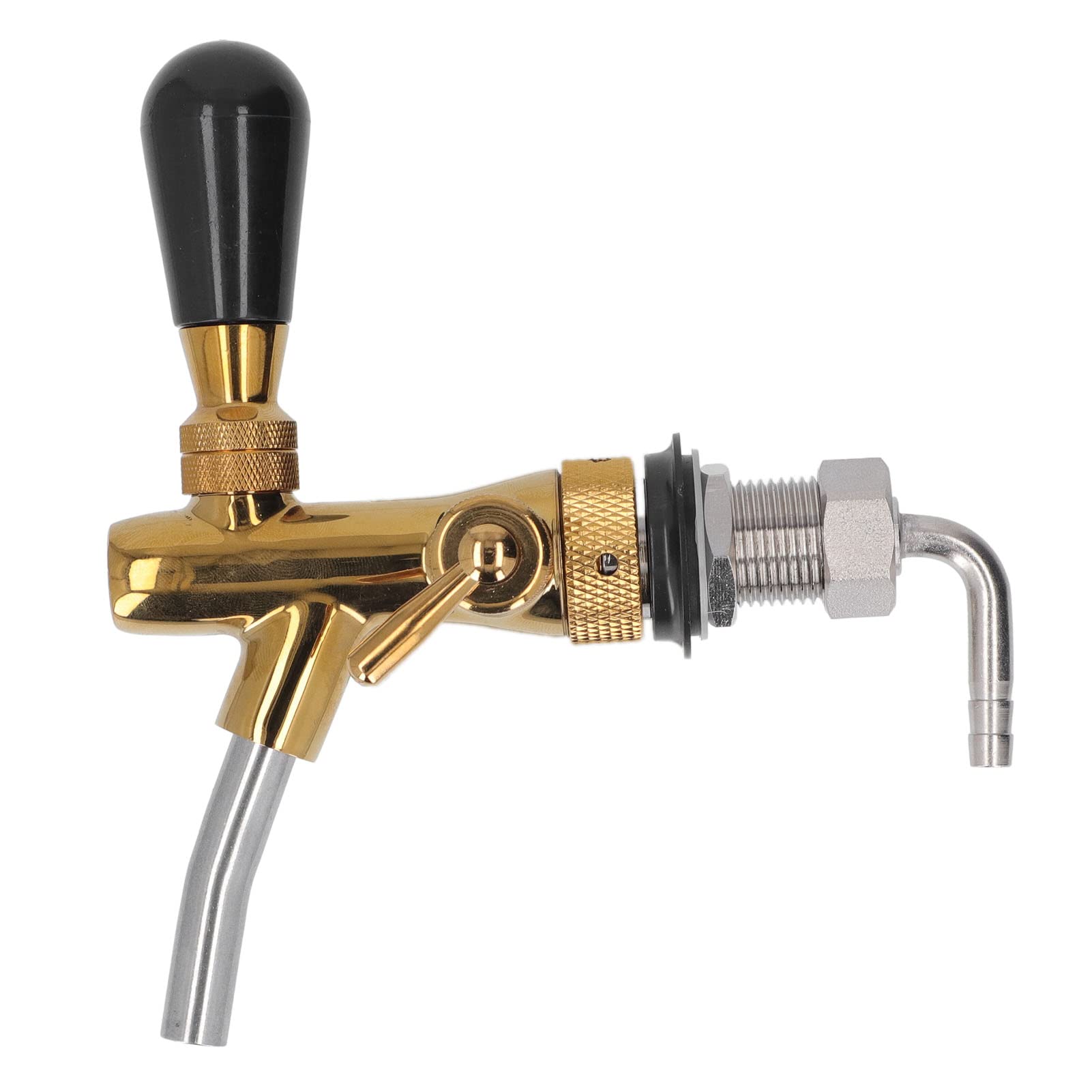TOPINCN Grifo de Cerveza, Grifo Dispensador de Cerveza de Acero Inoxidable para Kegerator Dispensador de Cerveza Casero Grifo de Repuesto Grifo de Barril de Cerveza Grifo de Cerveza Casero