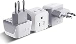 Ceptics 6 in 1 International Power Adapter with PD 140W USB-C, 1x USB-A, 3X Type C, Universal Input and 1x USA/JP Input with Type A, C, G, I Plug outlets for Global Travel – CE & RoHS Certified