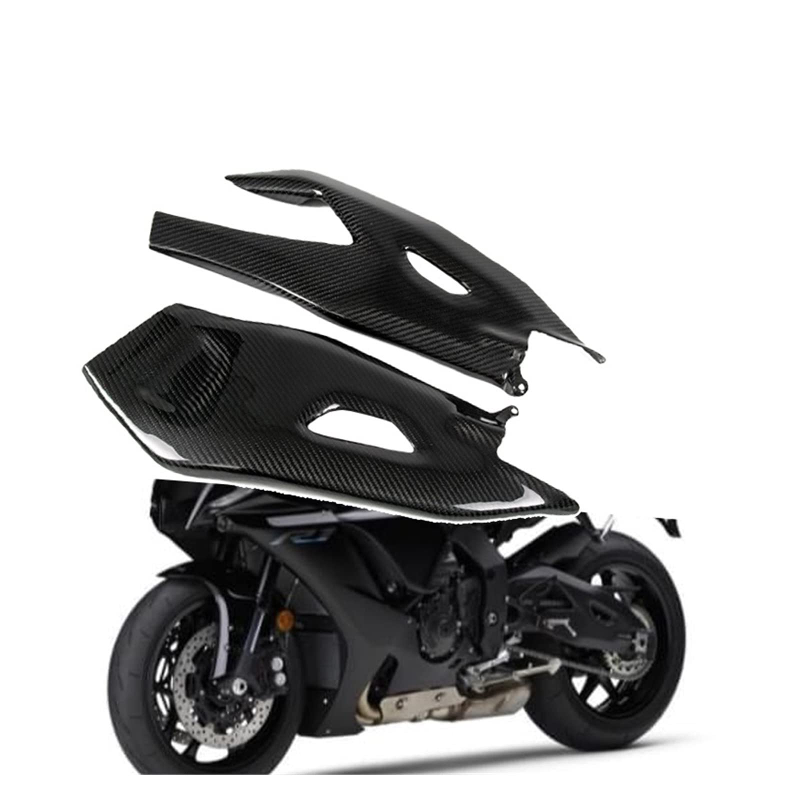 YZFR1 ABS カーボンカラーオートバイスイングアームカバープロテクター