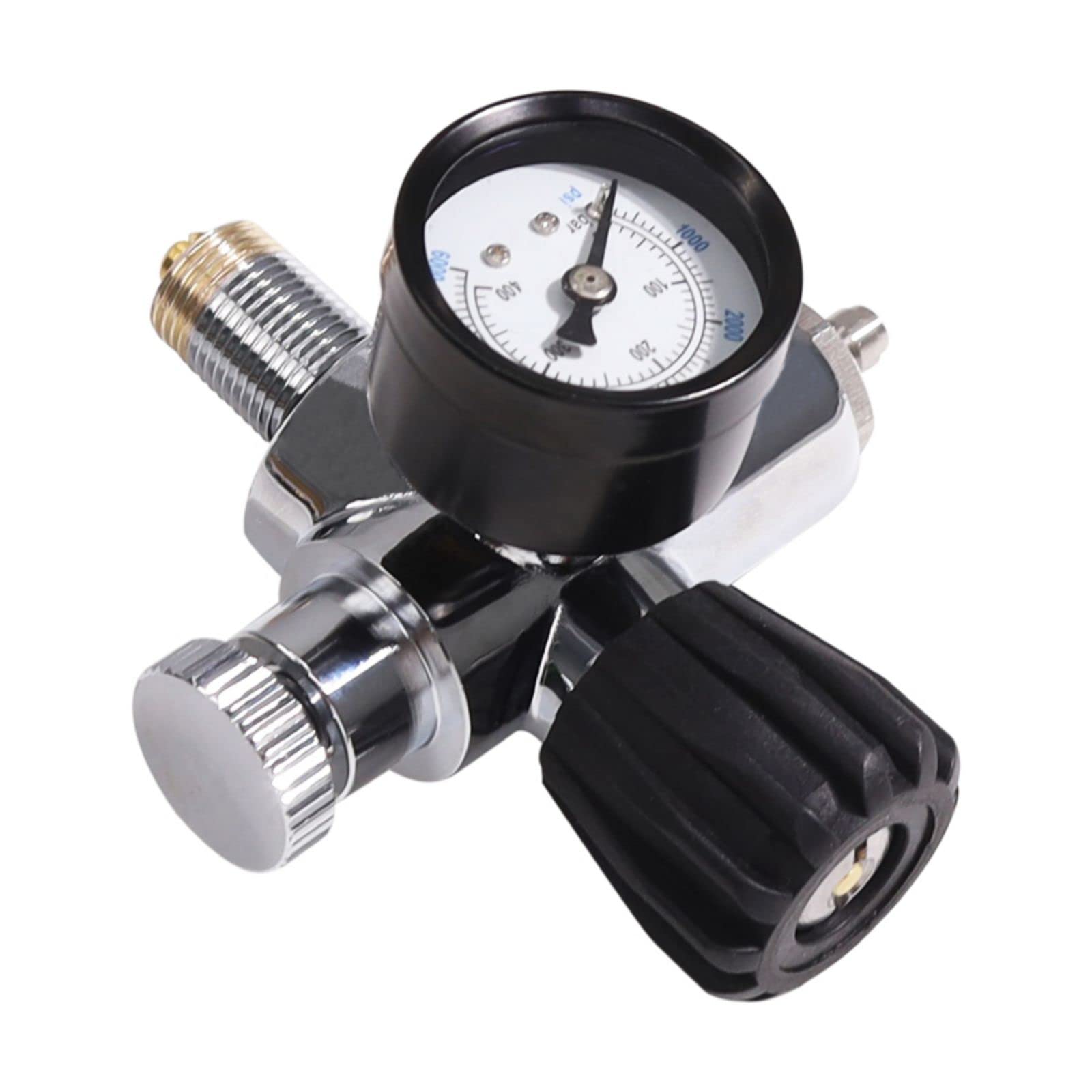 TUXING Station de remplissage PCP haute pression 4500PSI Paintball, jauge PSI, valve en acier inoxydable HPA CO2 réservoir DIN Système de charge (7/8-14UNF)