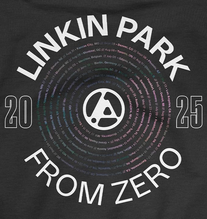 Linkin Park Unisex Official Merchandise Linkin Park from Zero Silhouettes Tour Hoodie Kapuzenpullover (1er Pack)