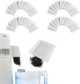 40 Packungen Aktivkohlefilter für Wasserdestillierer Hygiene, Geruchsabsorption, Kokosnussschalen Aktivkohlefilterbeutel, Aktivkohlefilter für die meisten Theken Wasserdestillierer (40 Stück)