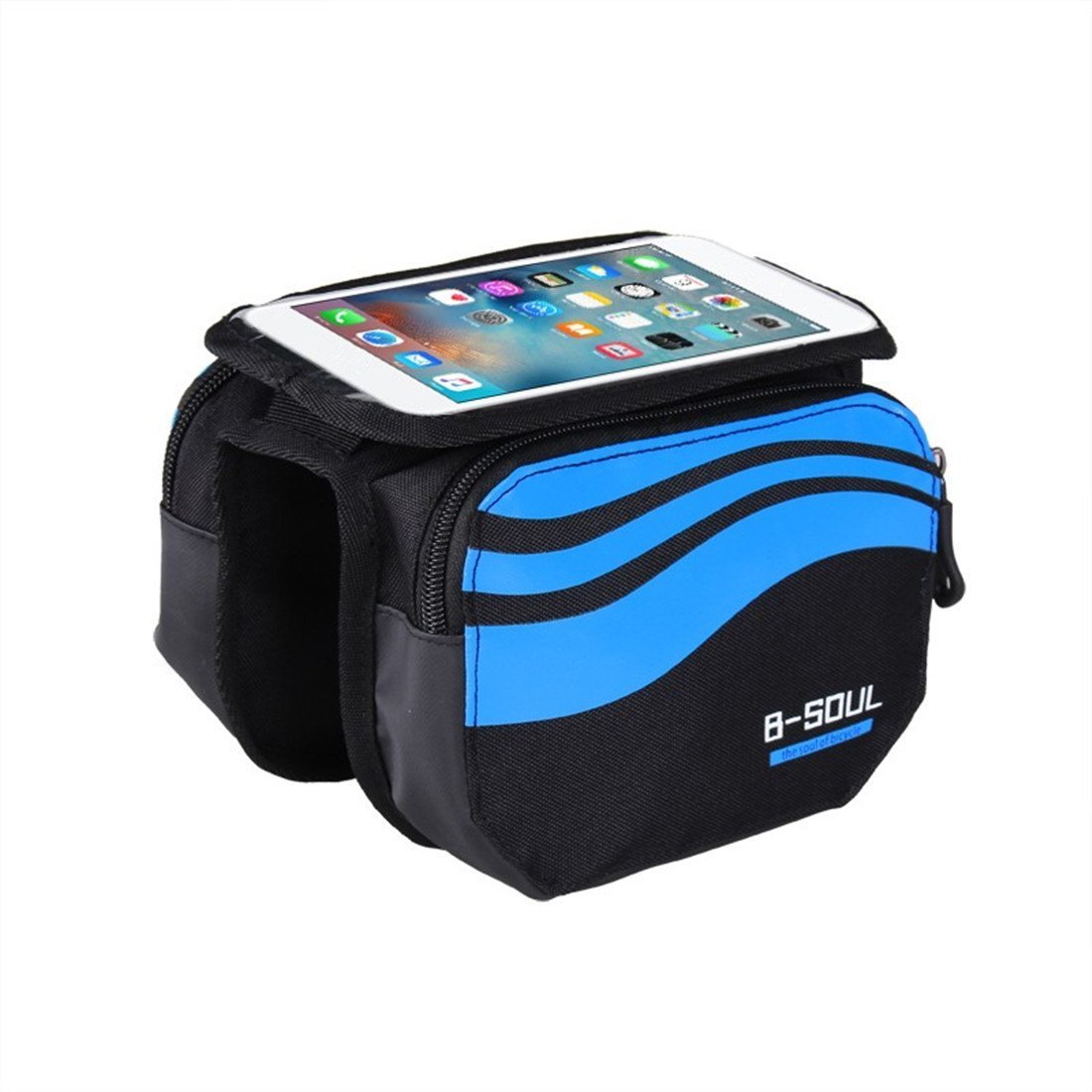 ZJchao Bicicletta Borse Impermeabile della Cassa Mobile Tubo in PVC Trasparente dello Schermo del Manubrio della Bicicletta di Telefono 5,5 Pollici