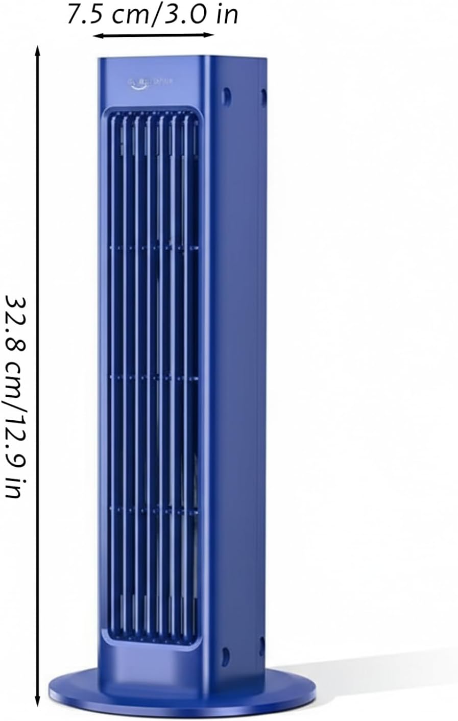 Tower Fan With Remote, Portable Cooling Fan For Bedroom, 60° Oscillating Quiet Tower Fans With 4000mah Battery & 3-in-1 Stand/wall Mount, Blue Abs