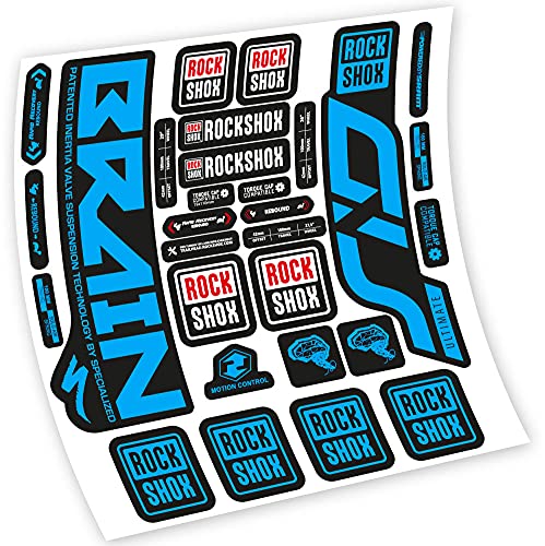 Rock Shox SID Brain Ultimate Pegatinas en Vinilo Adhesivo Horquilla (Sky Blue)
