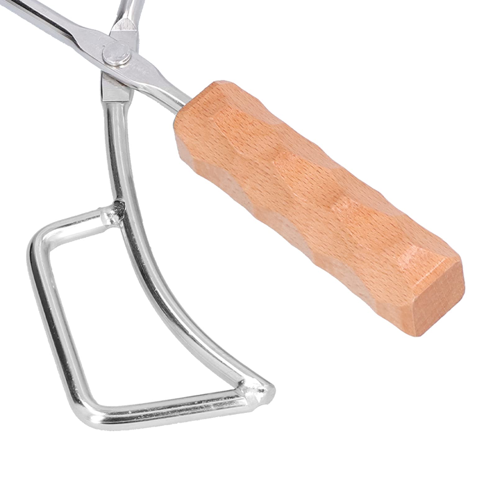 Pinza Carbone Seghettata Campingmoon Pinza Per Legna Da Camino 16 Pollici - Forbici A V Con Manico In Legno Di Palissandro Forbice Fuoco Esterno - Foto 11