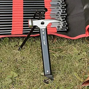 Moxic Tent Mallet Peg Puller Driver Hammer Aluminum Alloy Hiking L with Strap