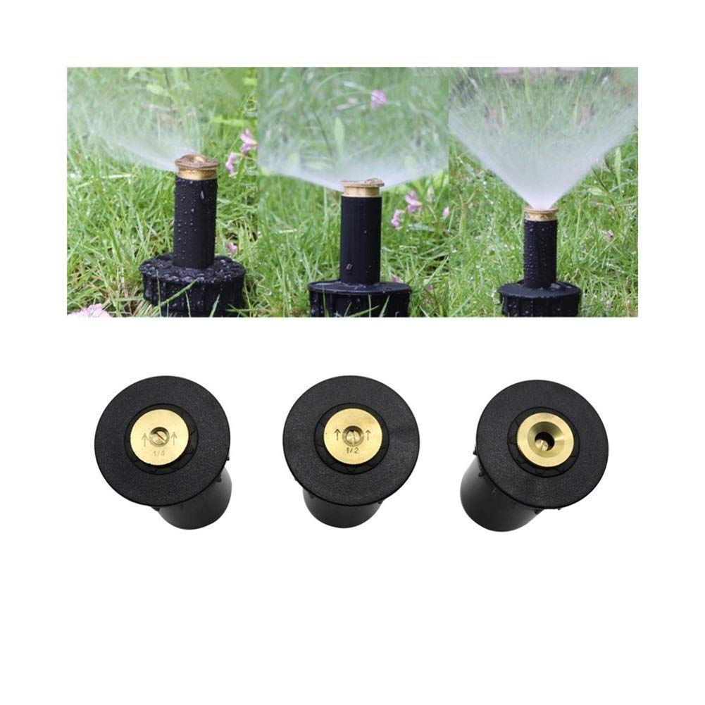 Irrigatore A Scomparsa Per Prato – Diffusore 1/2'' Regolabile 5°-360° – Gittata 2,5-5m - 2