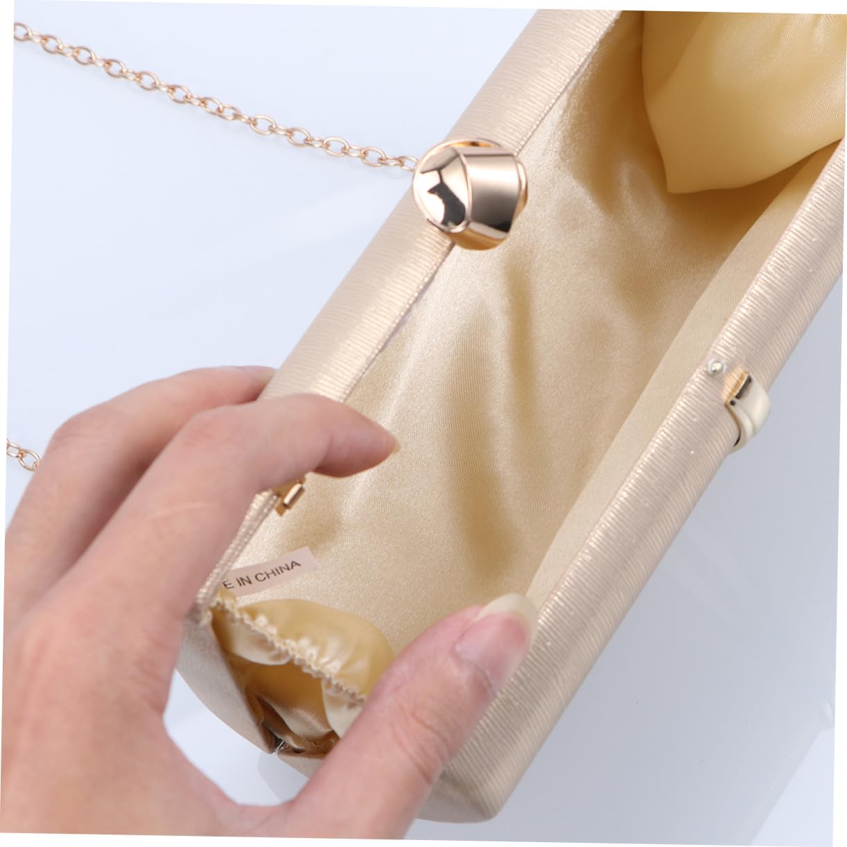 FOMIYES Bolso Mano Fiesta Mujer Elegante PU Cuero con Cadena y Estampado para Bodas Noche
