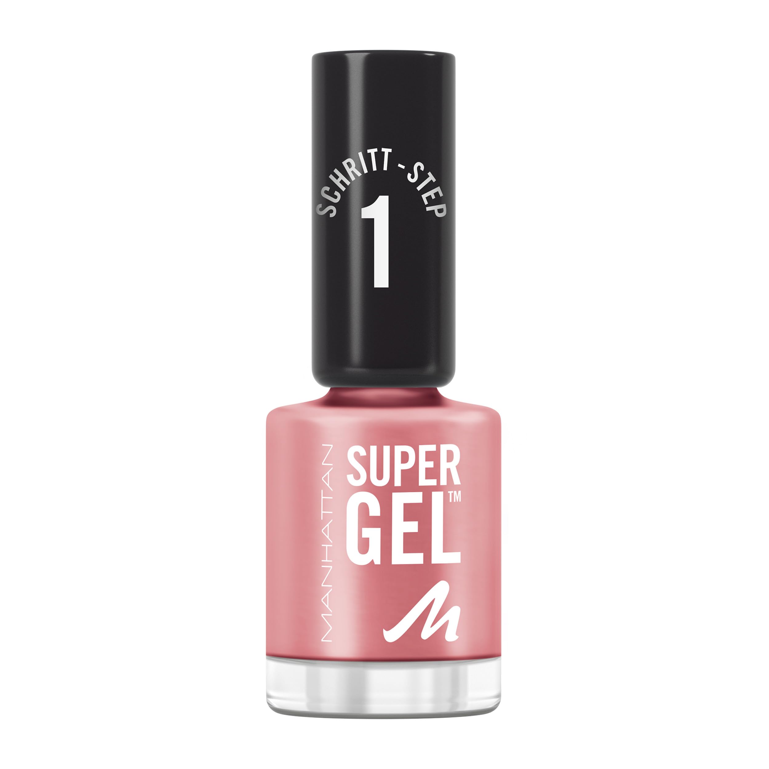 Manhattan Super żelowy lakier do paznokci – efekt manicure bez promieniowania UV – różowy lakier do paznokci utrzymuje się do 14 dni – kolor Pop Princess Pink 240 – 1 x 12 ml