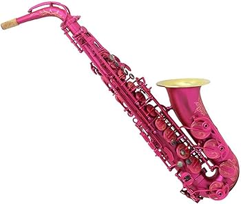 Amazon | ピンク色のアルトサックスプロサックス学生に適したサックス