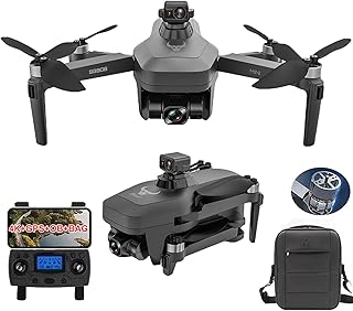 Drone Gimbal de 3 eixos para evitar obstáculos 4K, drone GPS com câmera de 3 eixos cardan 4K para adultos, drones Gps 4k com câmera Eis de cardan de 3 eixos para adultos iniciantes, drones 4K com câmera Follow Me e retorno GPS (SG906MINI SE + 1 bateria)