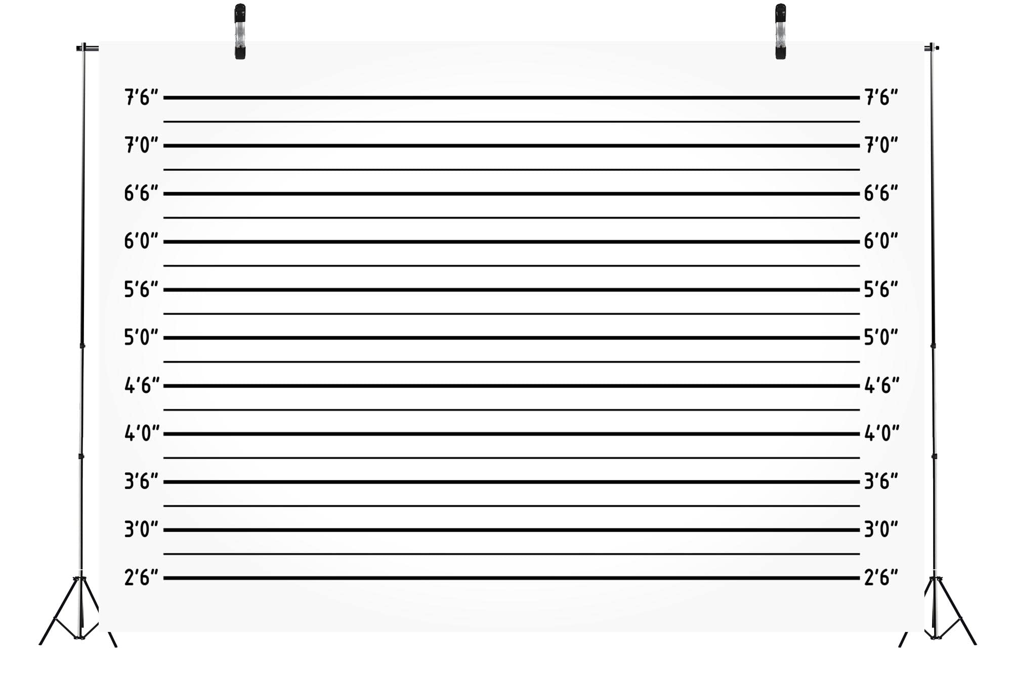 BELECO 2.1x1.5m Sfondo in tessuto per foto segnaletiche,grafici di altezza della scaletta della polizia,sfondo per fotografia,addio al nubilato,prigione,cabina fotografica,banner,oggetti di scena