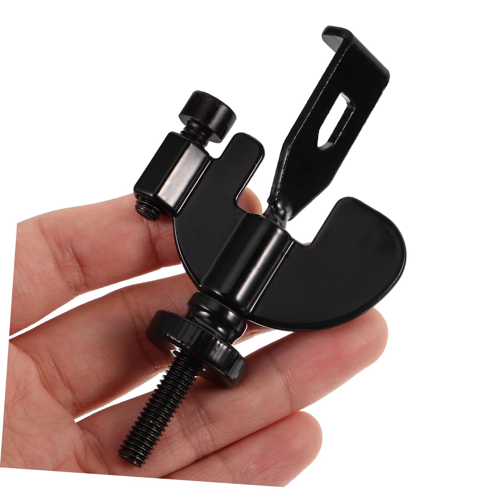 Angoily 4 Stück portable door lock travel door lock reisetürschloß Türsicherheit verriegeln intelligentes Türschloss Türklingel Türstopper tragbares Hoteltürschloss Metall Black