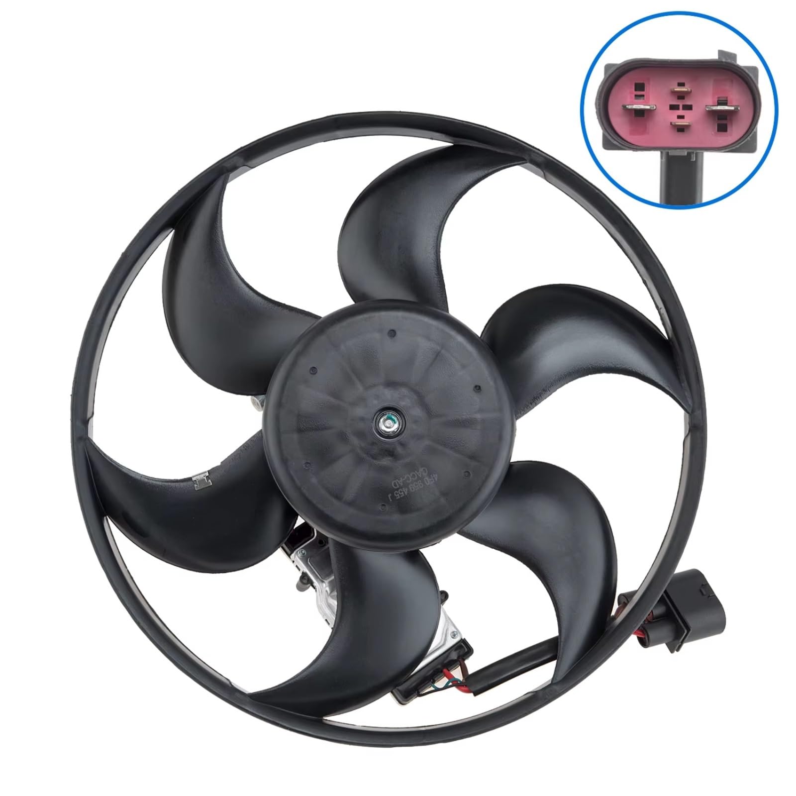 Moteur Ventilateur Pales Pales Ventilateur Radiateur Refroidissement Moteur Pour A6 C6 2004-2011