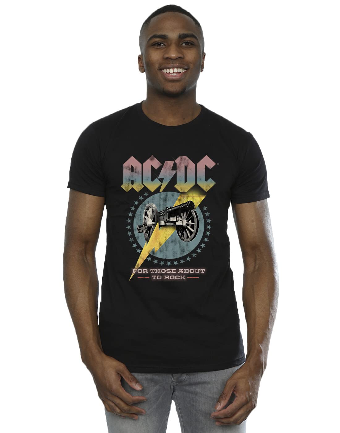 ACDC Men's for Those About to Rock T-Shirt Black Medium