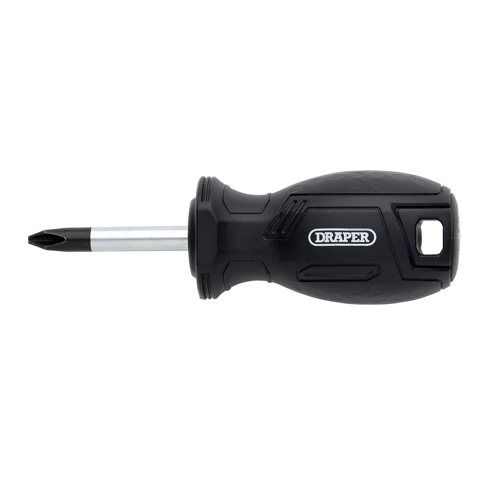 Draper Phillips Hard Grip Screwdriver, PH2 x 38mm - 13490 - Magnetic Tip, CRV Blade, Black - Image 2