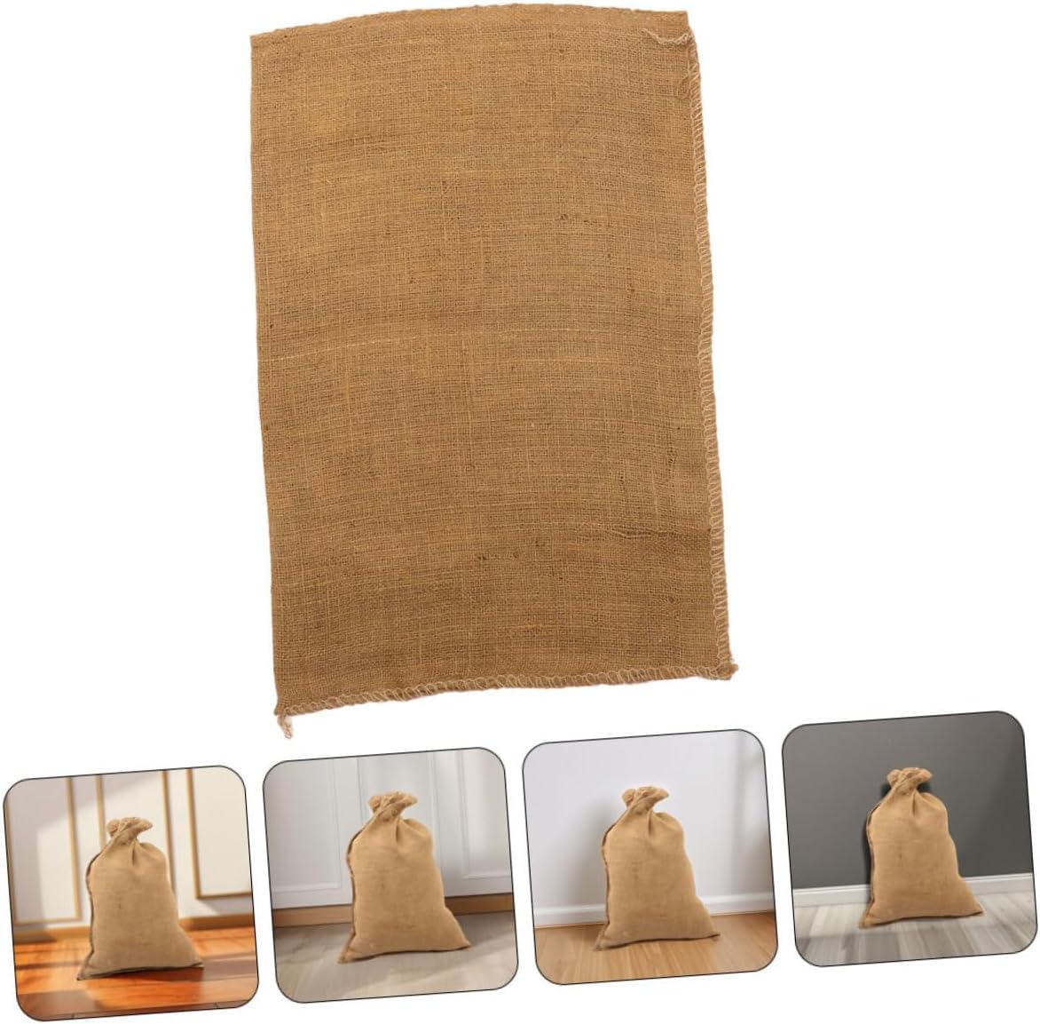6pcs Thick Potato Sack Large Capacity Reusable Gardening Bags for Vegetable Storage Bulk Tote Bag Made of Jute for Potato Race