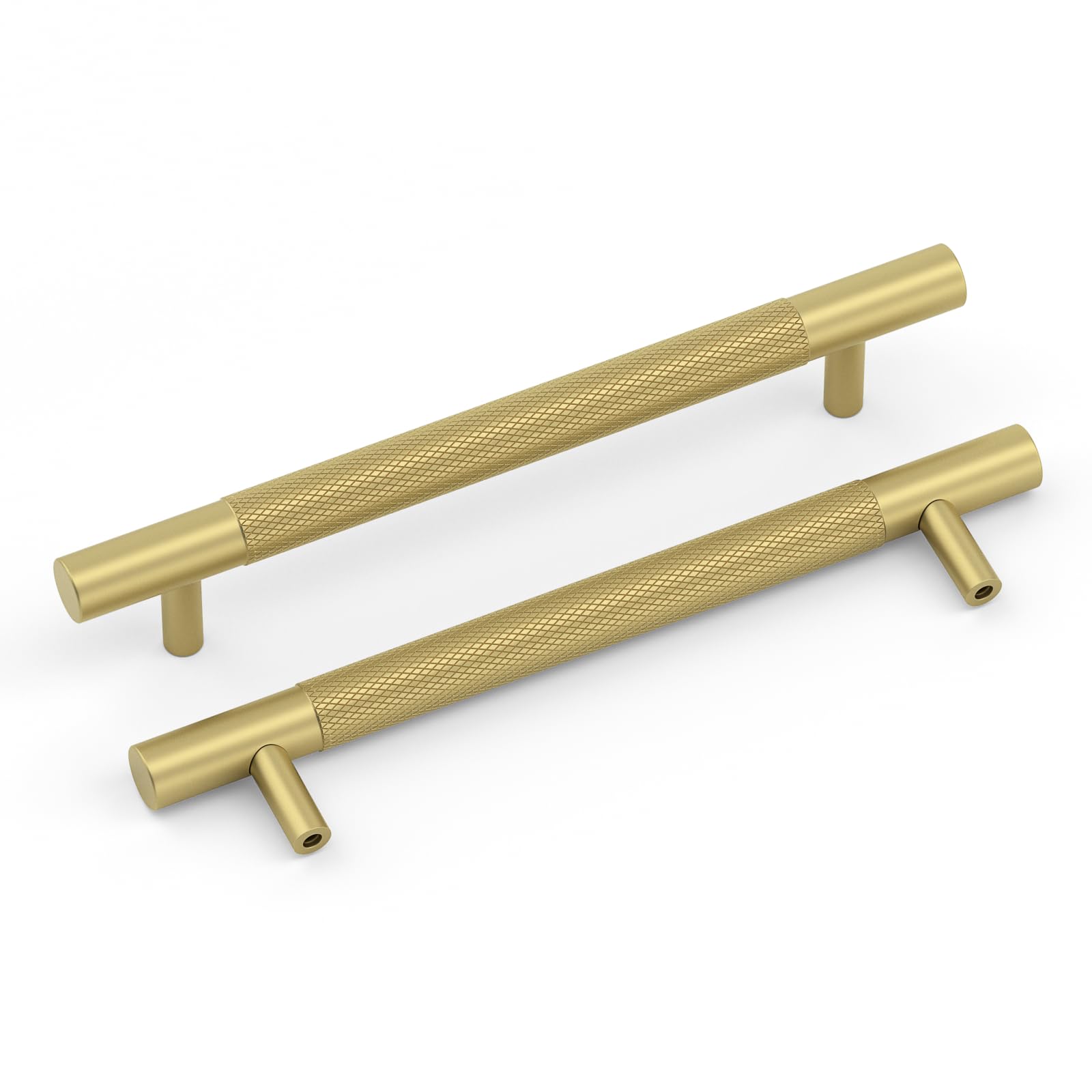 LONTAN 2 Pack Gold Handles for Cupboards 128mm Hole Centers Gold ...