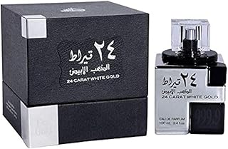 لطافه عطر 24 قيراط الذهب الأبيض للجنسين 100 مل - او دى بارفان