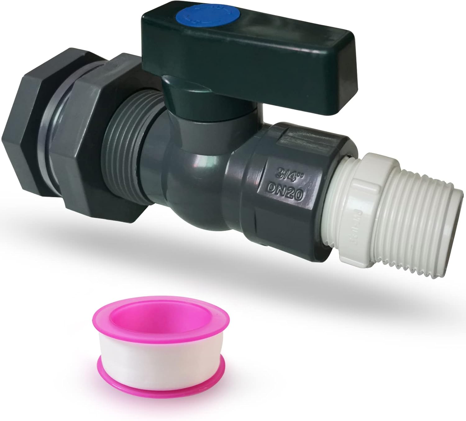 Voaesdk PVC Spigot Kit Rain Barrel Faucet Kit 3/4 inch Rain