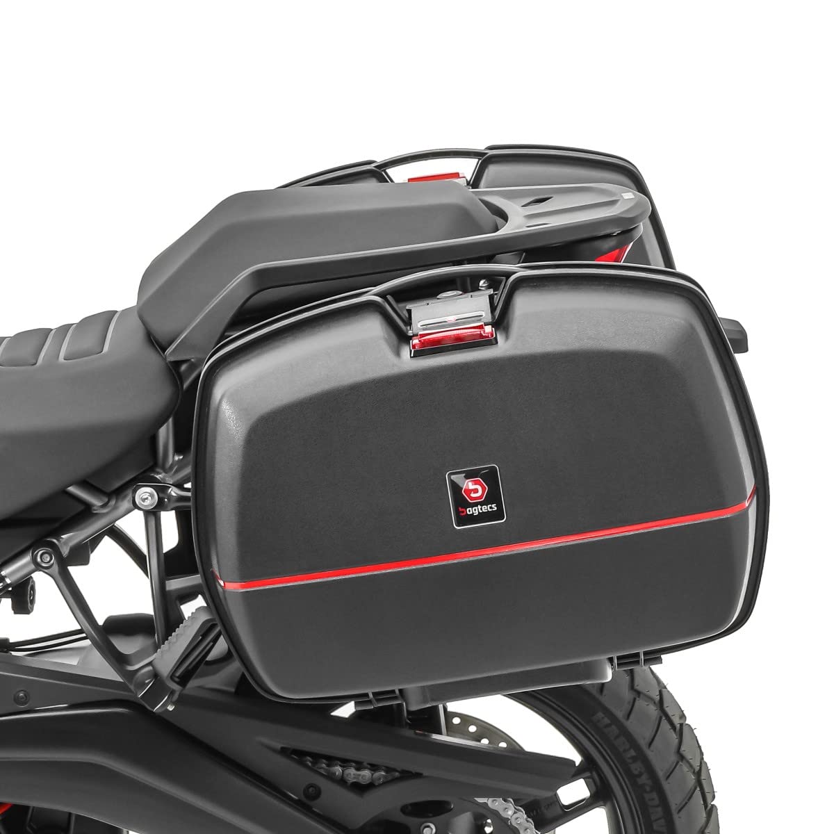 Maletas Laterales Moto Bagtecs TB8S 2x45L + adaptadores de Montaje
