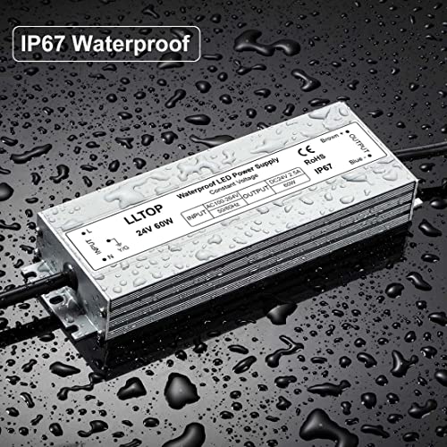 Tira LED COB impermeable 5m 3000K luz cálida miniatura 7