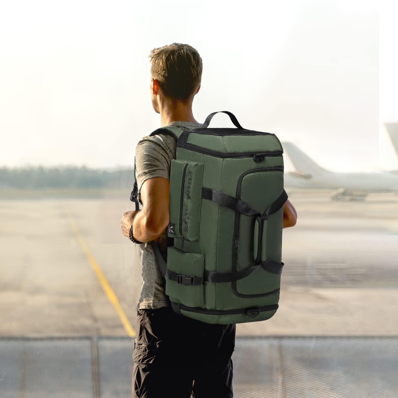 Suweir Borsone Palestra, 65L Borsa da Viaggio con Scomparto per Scarpe e Tasca Bagnata