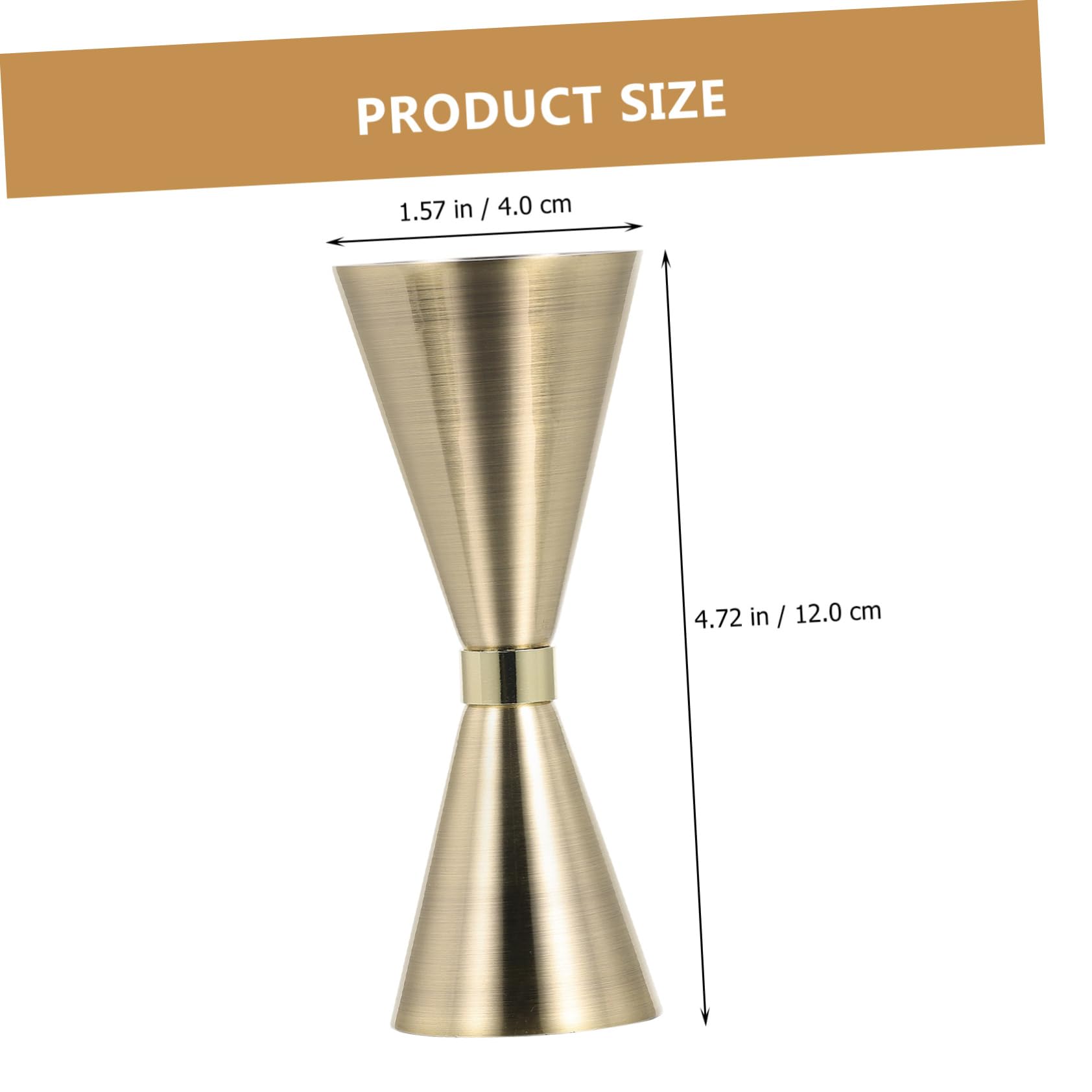 ABOOFAN 2 Pz Misuratore di Vino Bicchierino Graduato Agitatori per Cocktail per Bevande Misurini in Metallo Formine per Biscotti Calice di Vino Bere Misurino Acciaio Inossidabile Coppa Oz