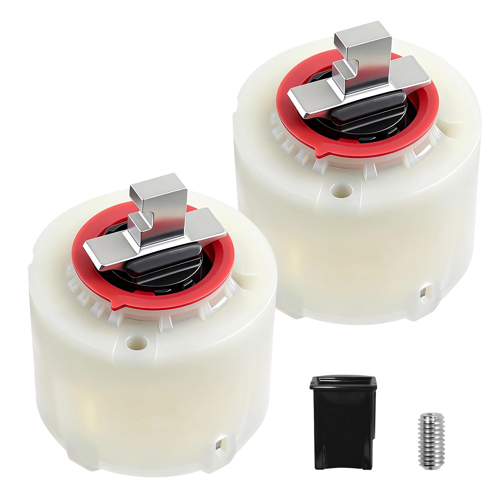 Paquete de 2 cartuchos de ducha de repuesto 023529-0070A/H, compatible con American Standard, cartucho de grifo de ducha de cerámica de 47 mm para bañera/ducha de un solo mango, con sellos